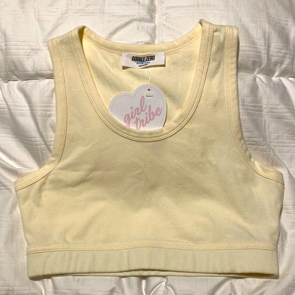 Double Zero Cream Crop Top